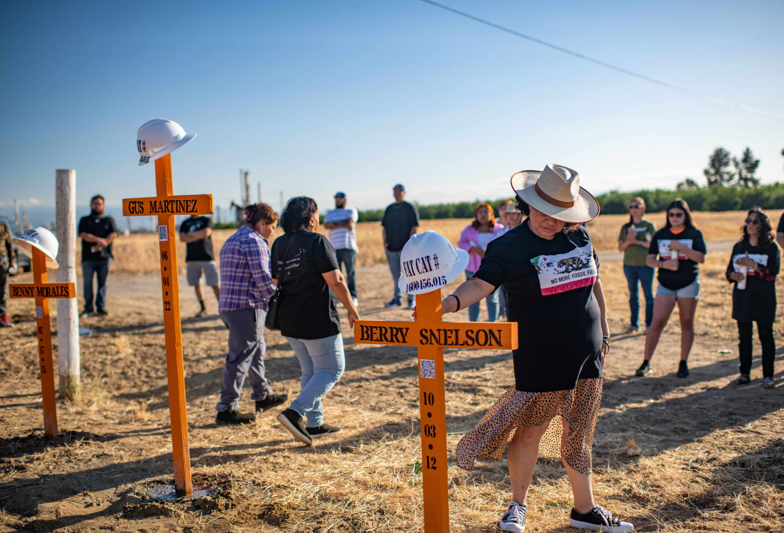 woman mourns lives lost due to oil industry